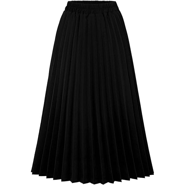 GOLDSTITCH Women's High Waist Pleated Skirt A line Swing GOLDSTITCH Women's High Waist Pleated Skirt A line Swing